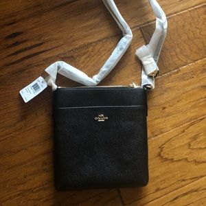 New black COACH crossbody